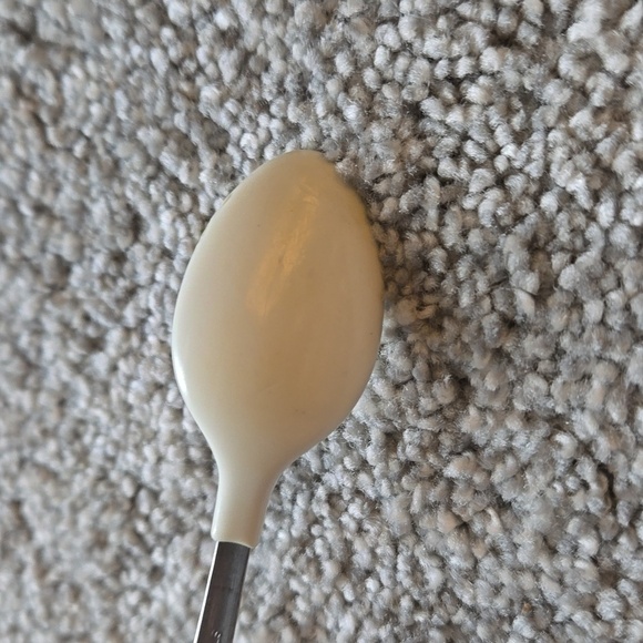 Vintage 1970's Stainless Steel Coated Baby Infant Spoon Made In Taiwan - Picture 4 of 5